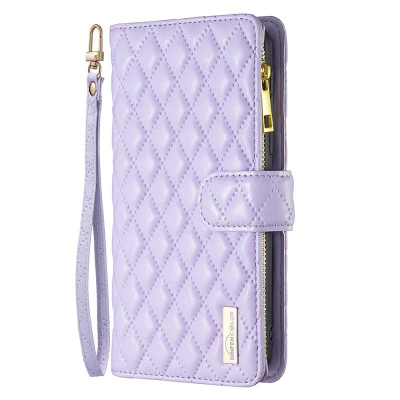 Kožené Puzdro Xiaomi 12 Lite Binfen Color Style Quilted Strappy