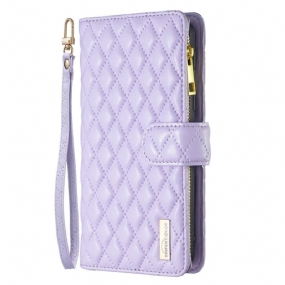 Kožené Puzdro Xiaomi 12 Lite Binfen Color Style Quilted Strappy