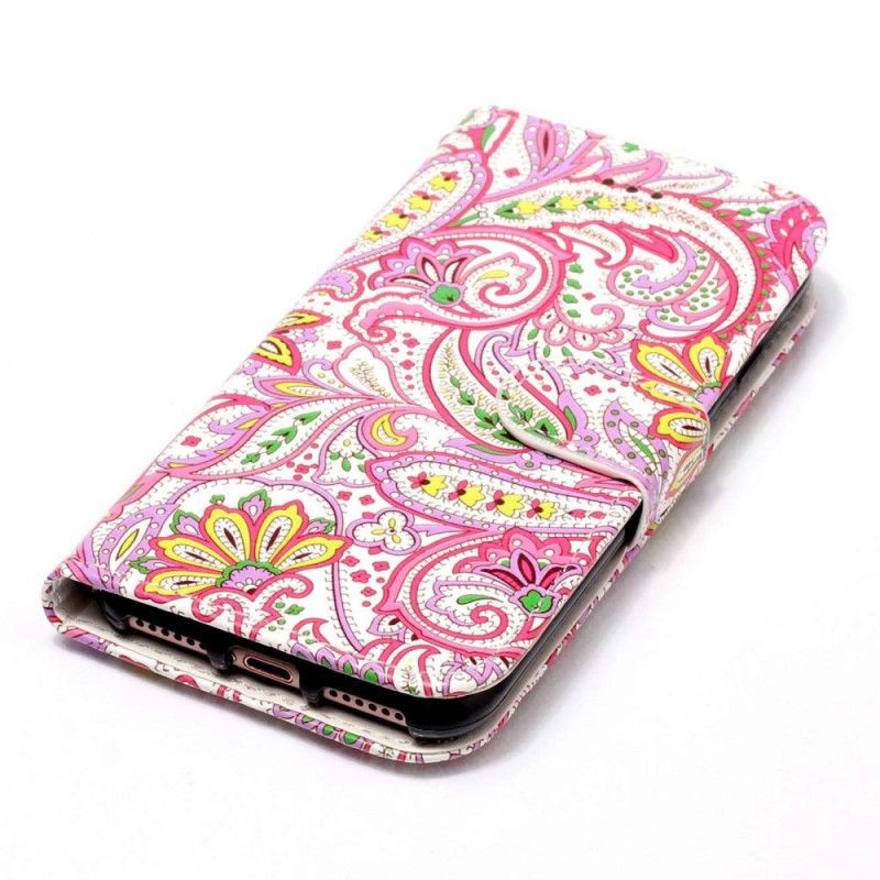 Kožené Puzdro Xiaomi 12 Lite Strappy Paisley Vzor