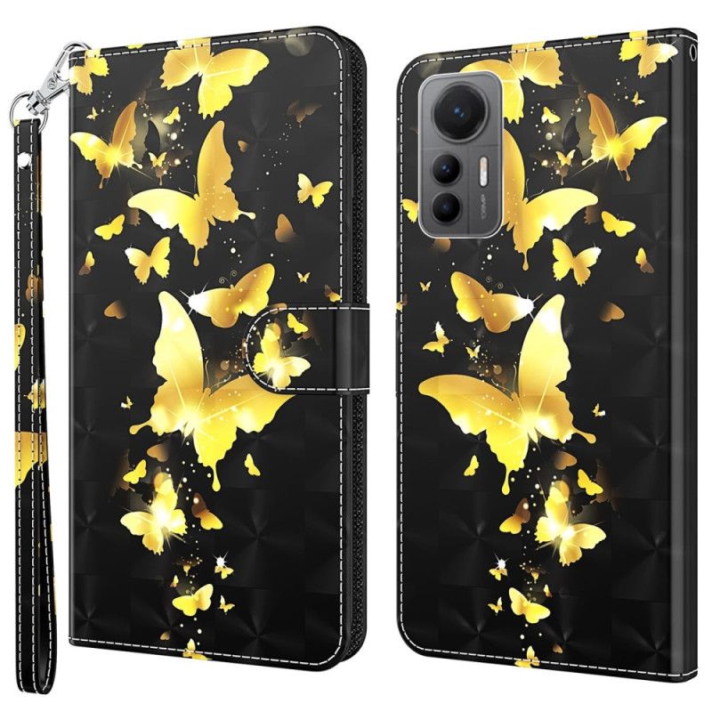 Kožené Puzdro Xiaomi 12 Lite Tangá Butterflies