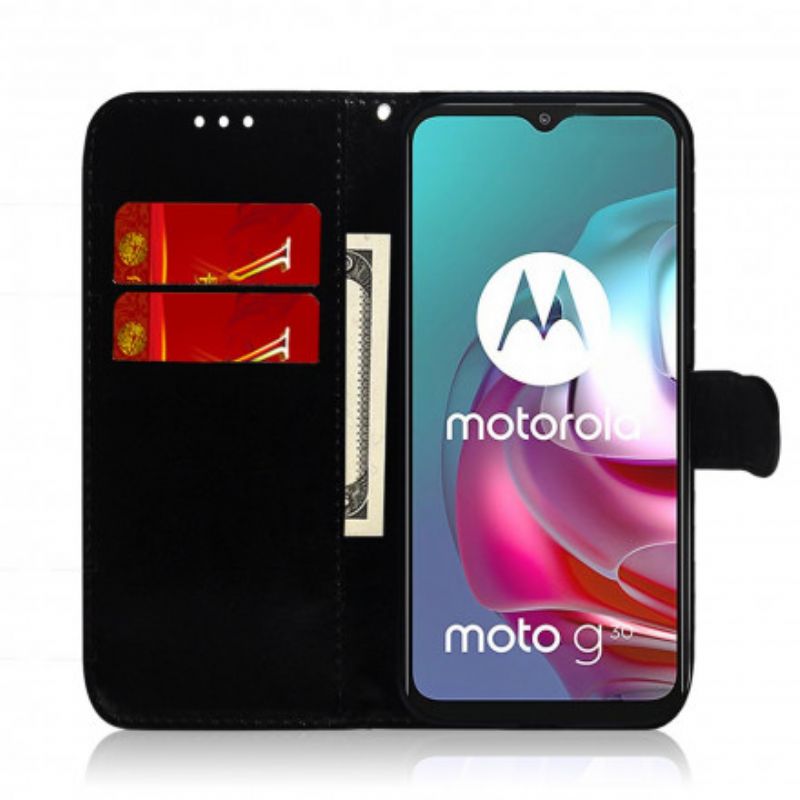 Flipové Puzdro Moto G30 / G10 Kryt Na Zrkadlo Z Umelej Kože