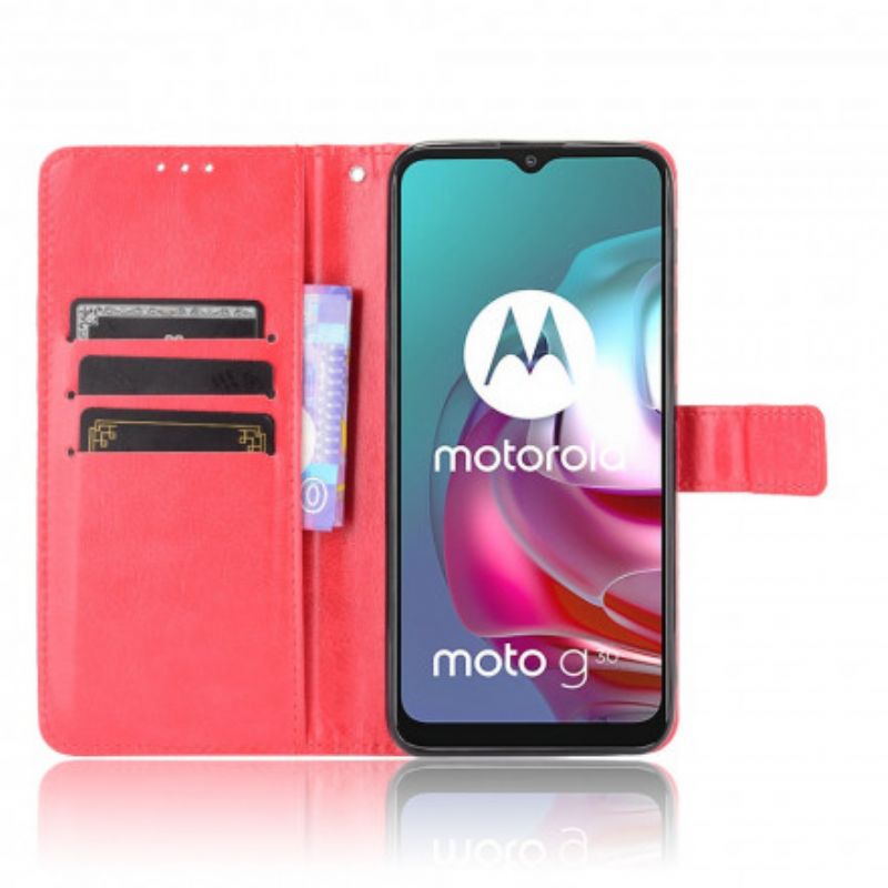 Kožené Puzdro Moto G30 / G10 Krikľavá Umelá Koža