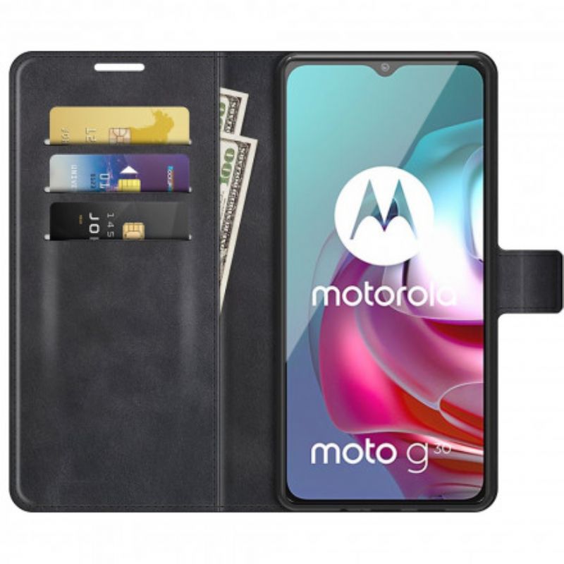 Kožené Puzdro Moto G30 / G10 Magnetická Spona