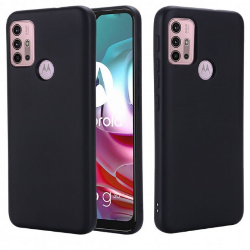 Kryt Moto G30 / G10 Tekutý Silikón So Šnúrkou