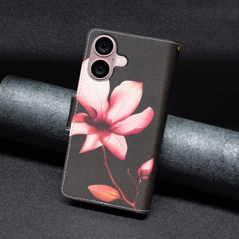 Puzdro iPhone 16 Peňaženka Lotus