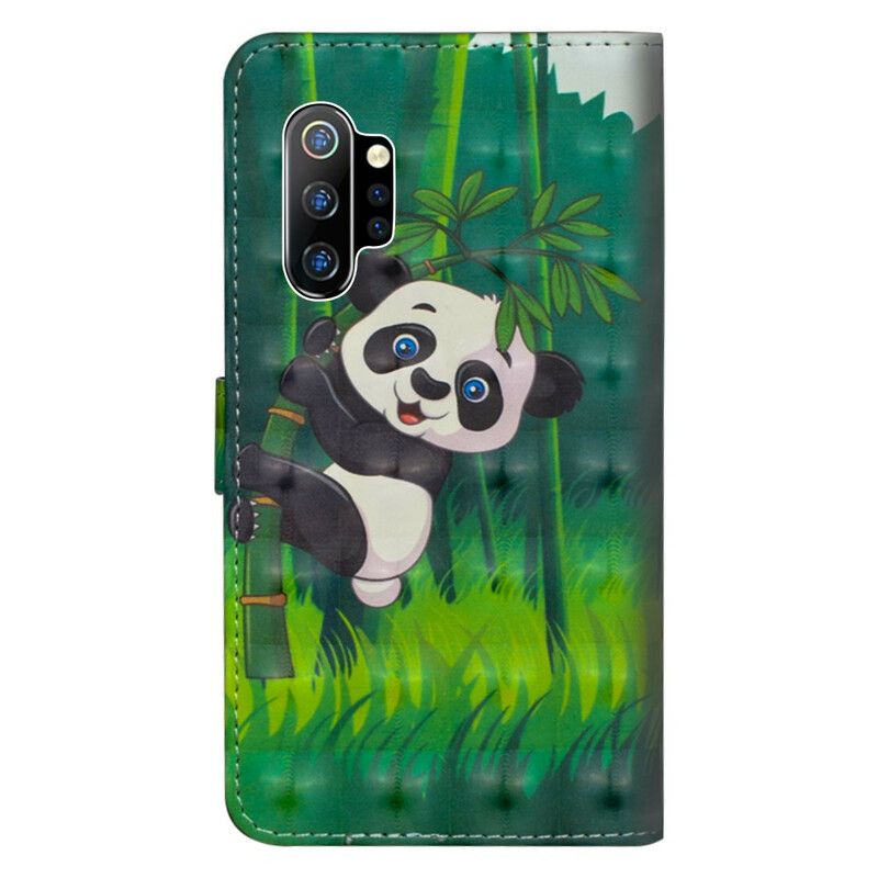 Kožené Puzdro Samsung Galaxy Note 10 Plus Panda A Bambus