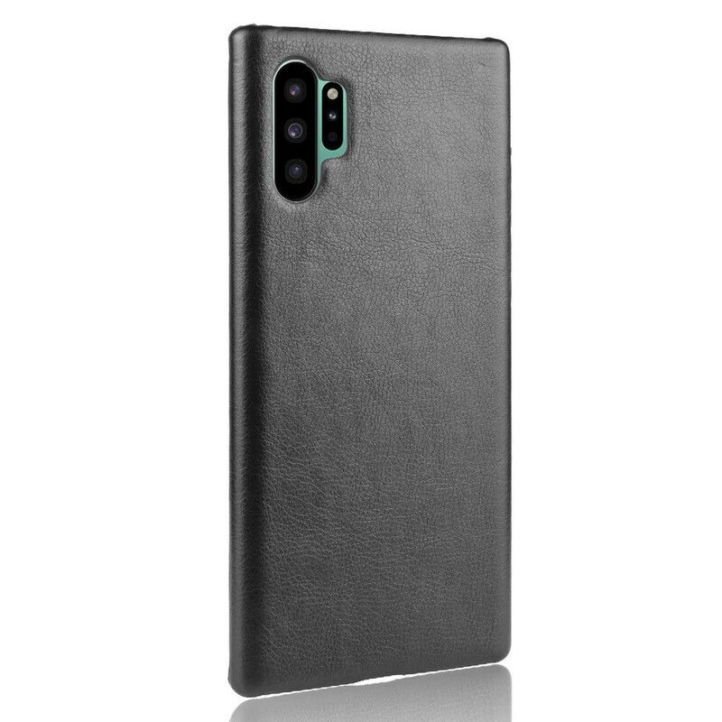 Kryt Samsung Galaxy Note 10 Plus Klasický Kožený Efekt Litchi