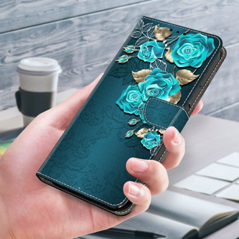 Kožené Puzdro Samsung Galaxy A55 5g Ružová Modrá