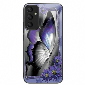 Kryt Na Samsung Galaxy A55 5g Tvrdené Sklo Purple Butterfly