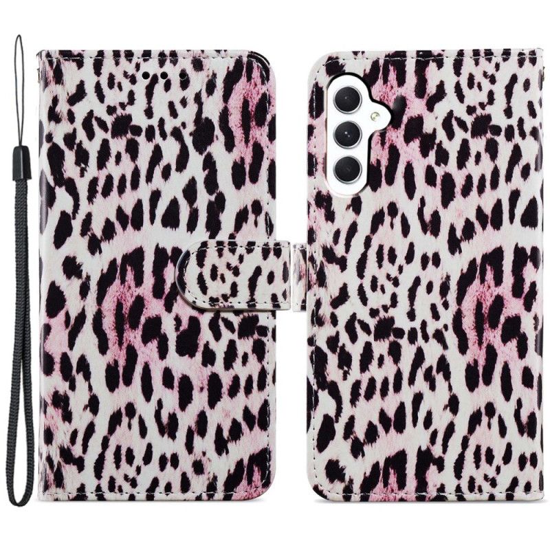 Puzdro Samsung Galaxy A55 5g Leopard Print Strappy