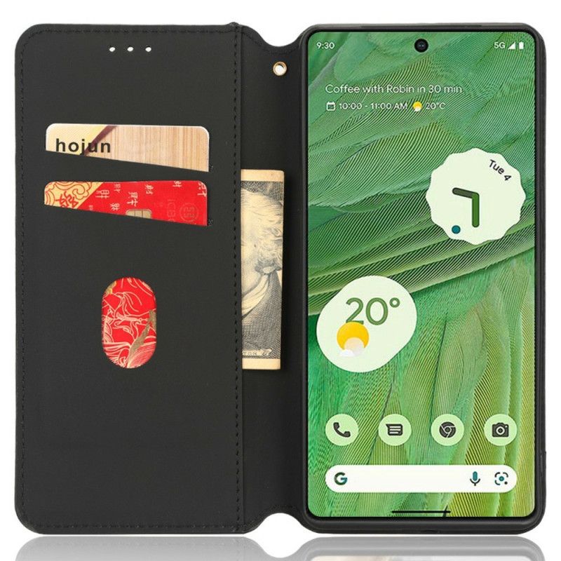 Flipové Puzdro Google Pixel 7 Kožené Puzdro 3d Kocky