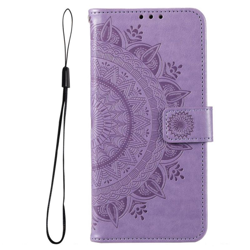 Peňaženkový Kryt Samsung Galaxy M33 5G Strappy Sun Mandala