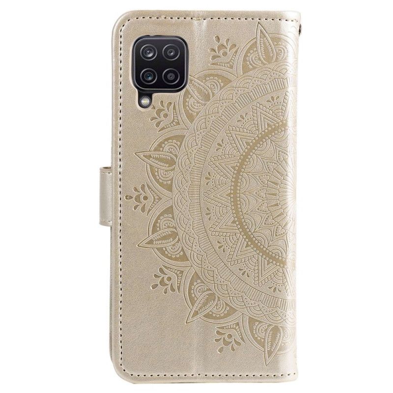 Peňaženkový Kryt Samsung Galaxy M33 5G Strappy Sun Mandala