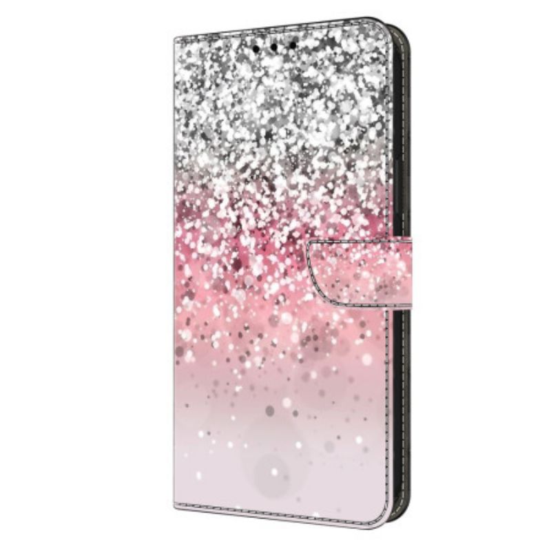 Kožené Puzdro Xiaomi Redmi Note 13 5g Kryt Na Mobil Gradient Glitter