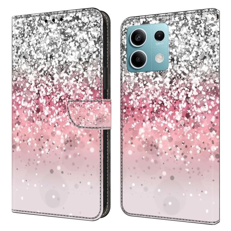 Kožené Puzdro Xiaomi Redmi Note 13 5g Kryt Na Mobil Gradient Glitter