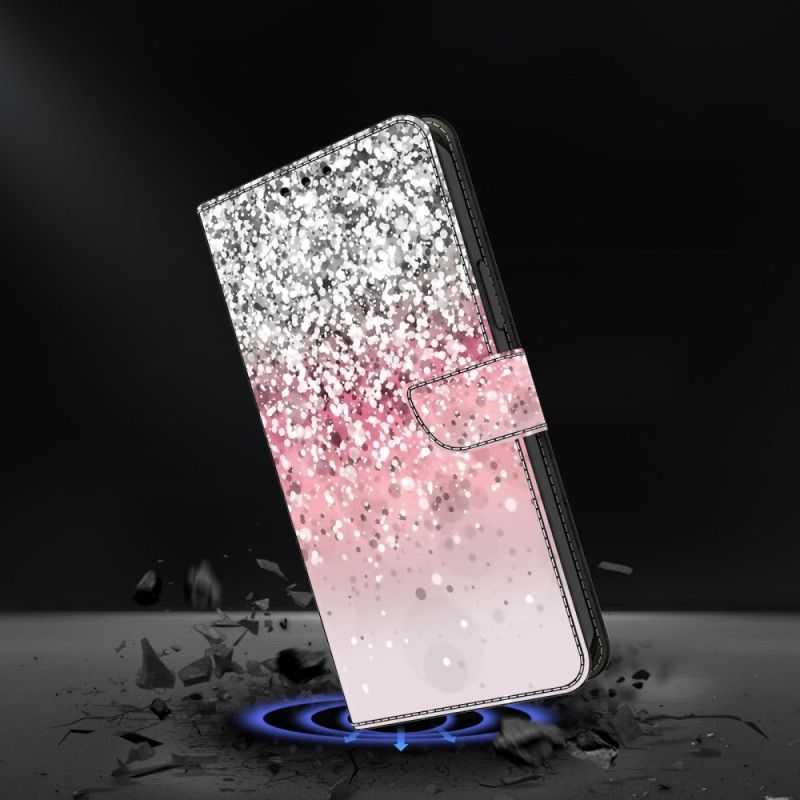 Kožené Puzdro Xiaomi Redmi Note 13 5g Kryt Na Mobil Gradient Glitter