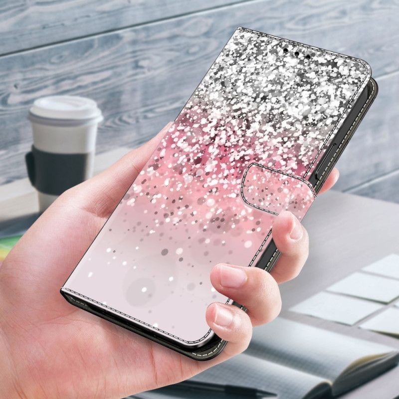 Kožené Puzdro Xiaomi Redmi Note 13 5g Kryt Na Mobil Gradient Glitter