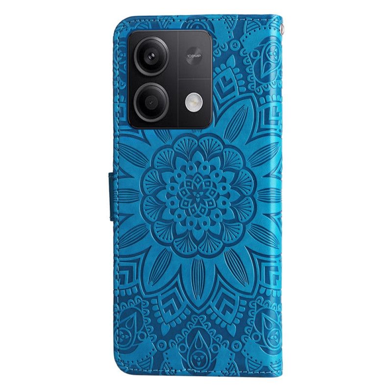 Kožna Futrola Xiaomi Redmi Note 13 5g Uzorak Suncokreta S Remenom