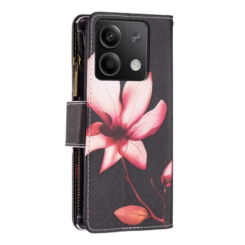 Puzdro Xiaomi Redmi Note 13 5g Peňaženka Lotus Strap