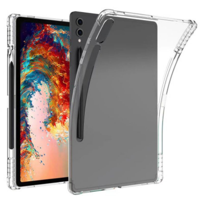 Kryt Na Samsung Galaxy Tab S9 Plus Transparentné So Zosilnenými Rohmi A Držiakom Dotykového Pera