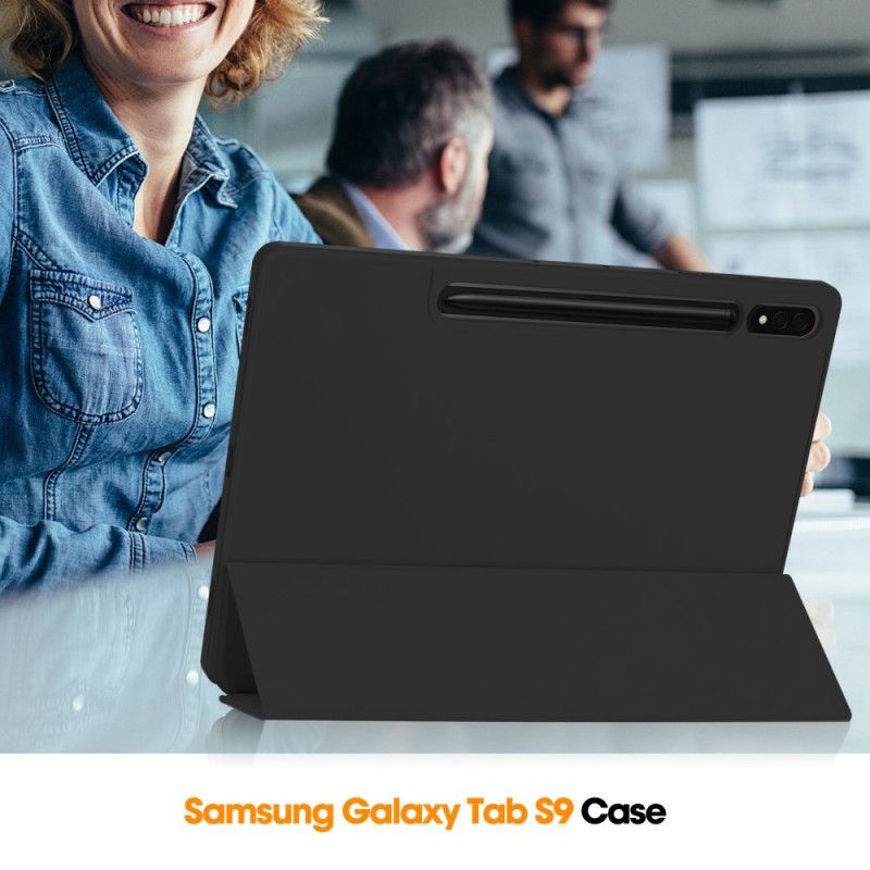 Samsung Galaxy Tab S9 Plus Kožený Efekt