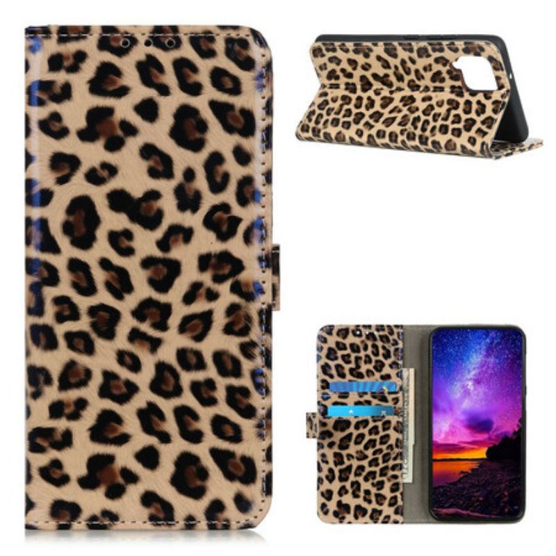 Kožené Puzdro Samsung Galaxy A42 5G Leopard