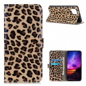 Kožené Puzdro Samsung Galaxy A42 5G Leopard