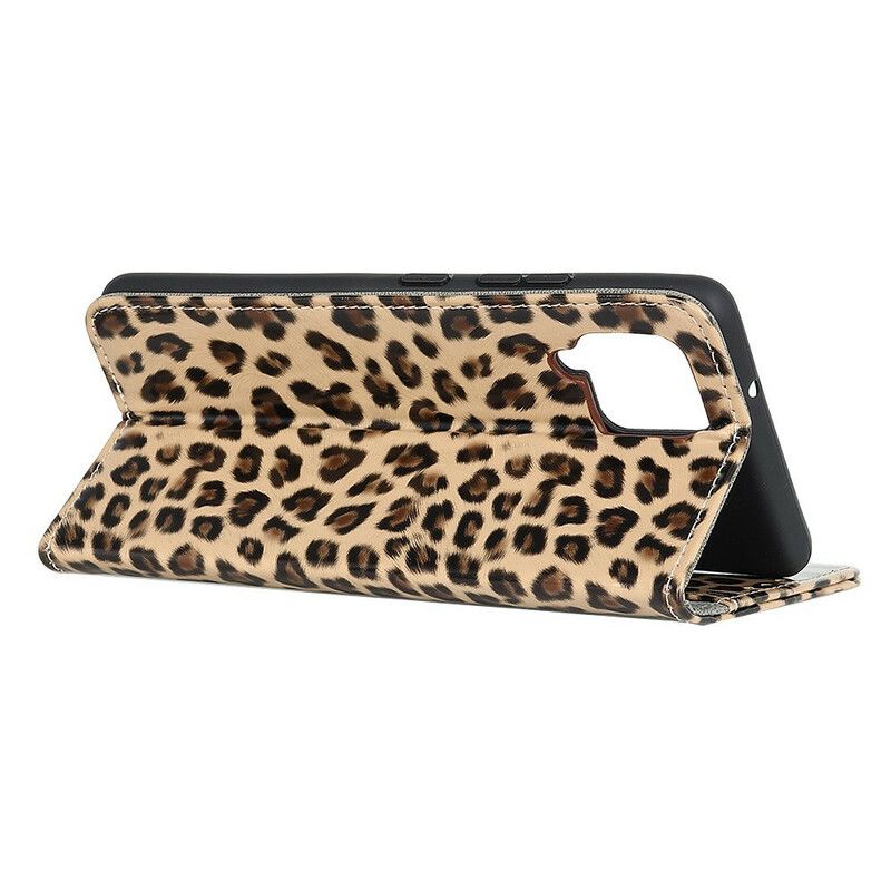 Kožené Puzdro Samsung Galaxy A42 5G Leopard