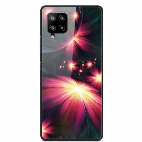 Kryt Samsung Galaxy A42 5G Fancy Flowers Tvrdené Sklo