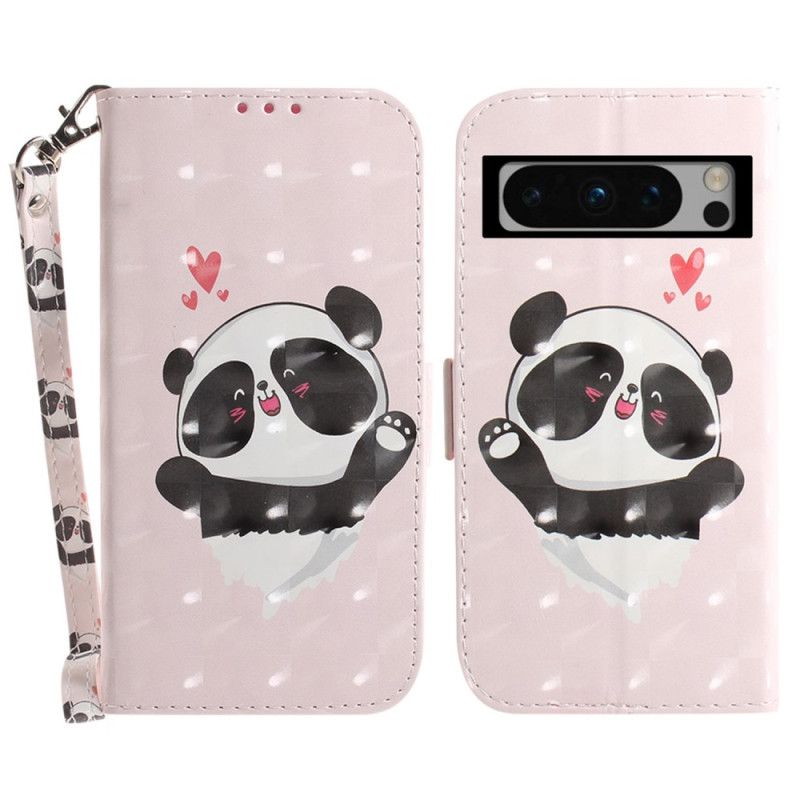 Puzdro Na Google Pixel 8 Pro Panda Love S Popruhom