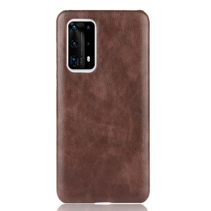 Kryt Huawei P40 Pro Plus Litchi Performance Leather Effect