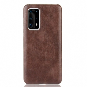 Kryt Huawei P40 Pro Plus Litchi Performance Leather Effect