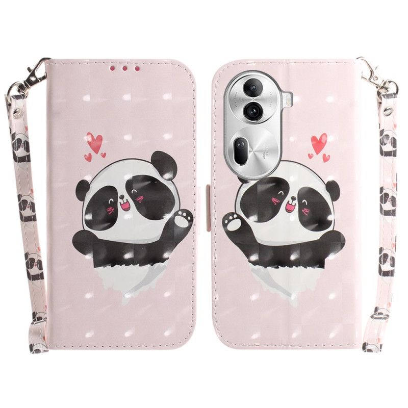 Puzdro Na Oppo Reno 11 Pro 5g Panda Love With Strap