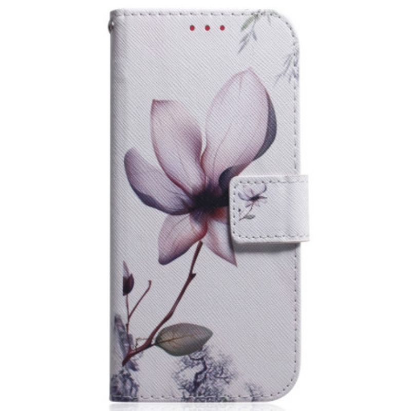 Flipové Puzdro Xiaomi 13 Pro Strappy Rose Flower