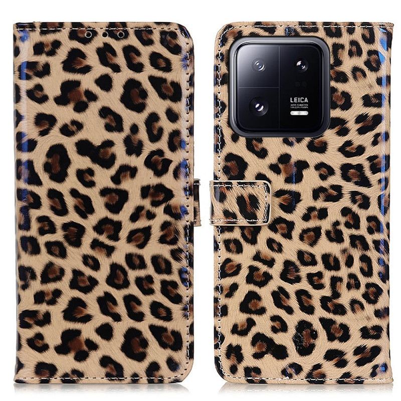 Kožené Puzdro Xiaomi 13 Pro Leopard