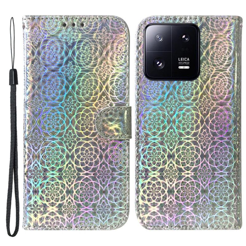 Kožené Puzdro Xiaomi 13 Pro Strappy Disco Štýl