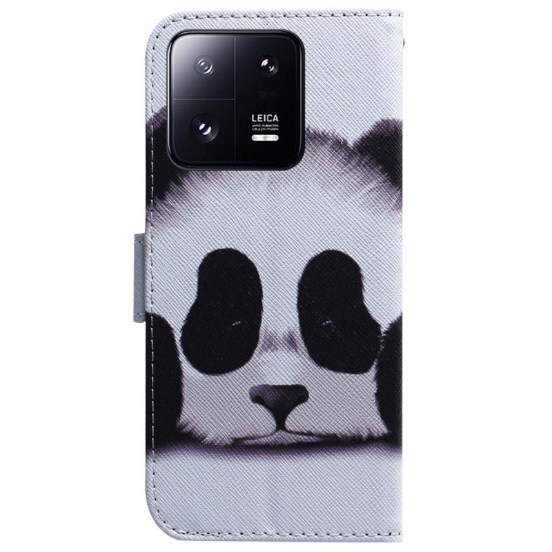 Kožené Puzdro Xiaomi 13 Pro Strappy Panda