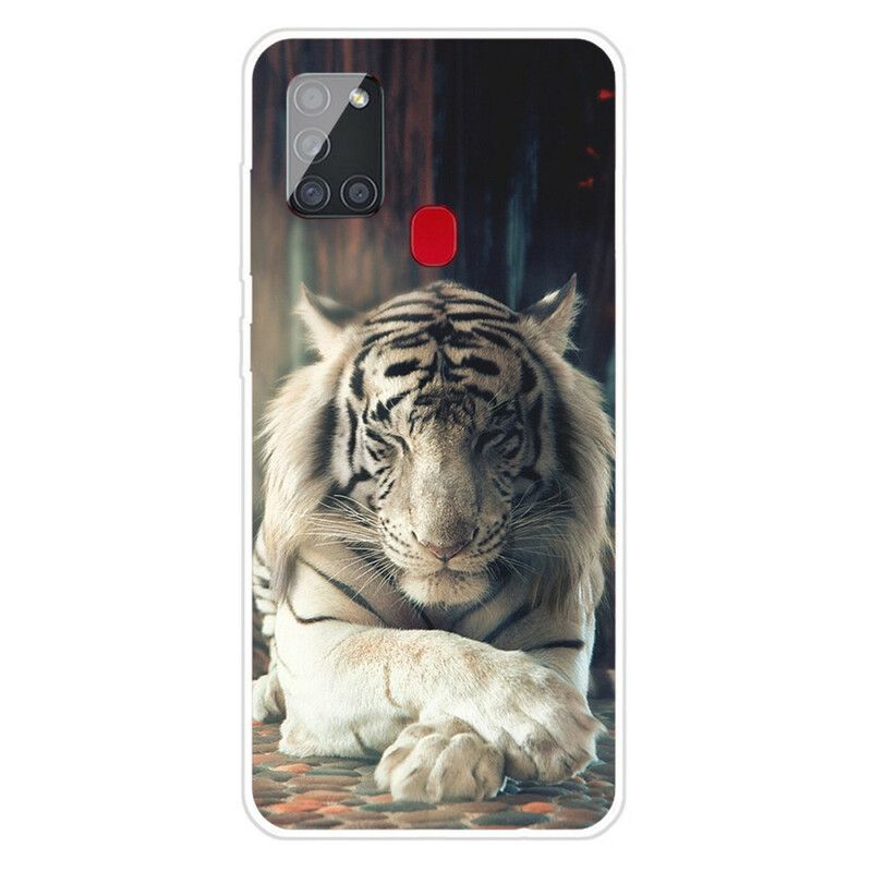 Kryt Samsung Galaxy A21s Flexibilný Tiger