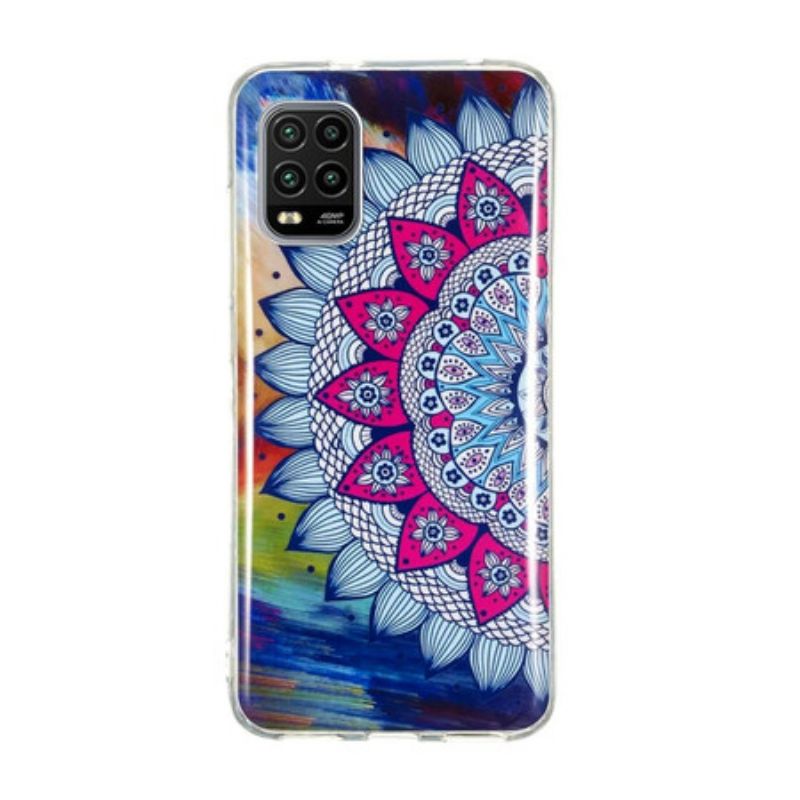 Kryt Xiaomi Mi 10 Lite Fluorescenčná Farebná Mandala