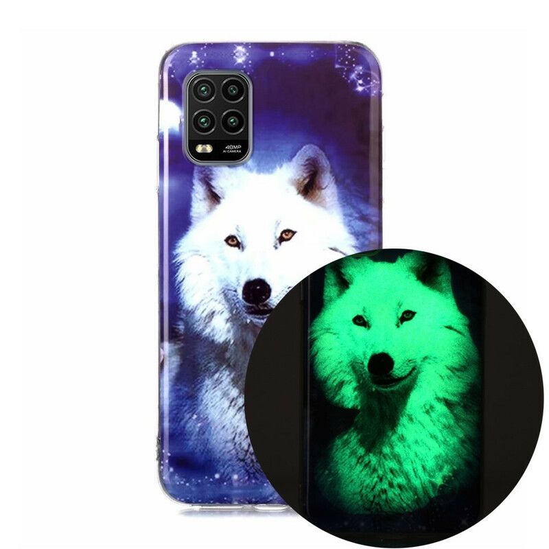 Kryt Xiaomi Mi 10 Lite Fluorescenčná Séria Wolf