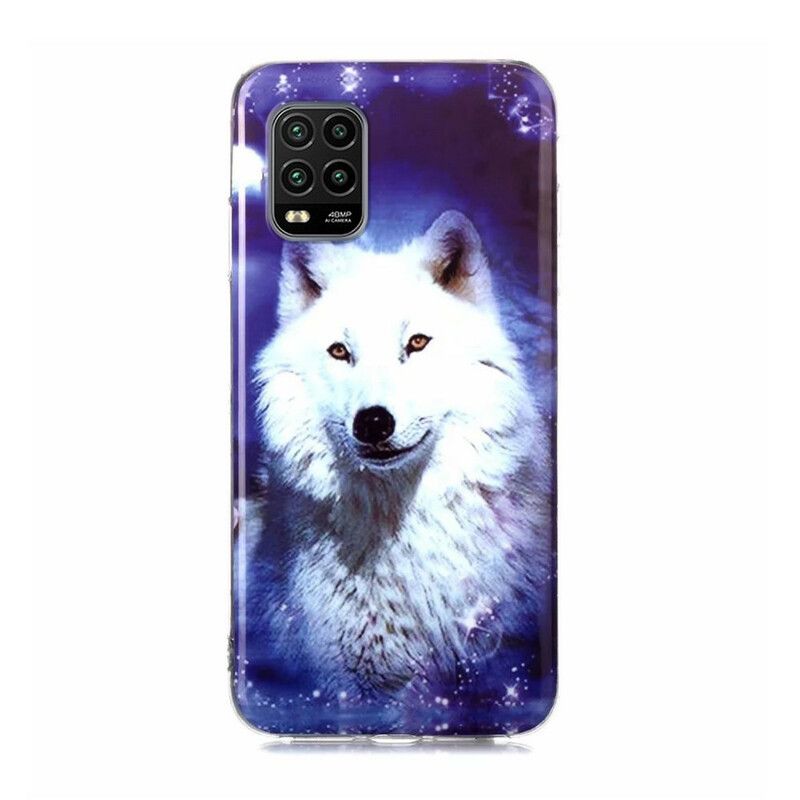 Kryt Xiaomi Mi 10 Lite Fluorescenčná Séria Wolf