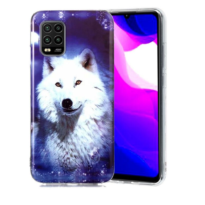 Kryt Xiaomi Mi 10 Lite Fluorescenčná Séria Wolf