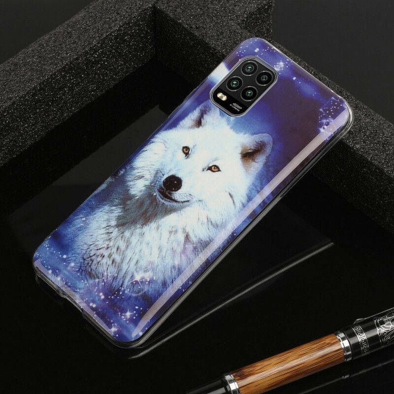 Kryt Xiaomi Mi 10 Lite Fluorescenčná Séria Wolf