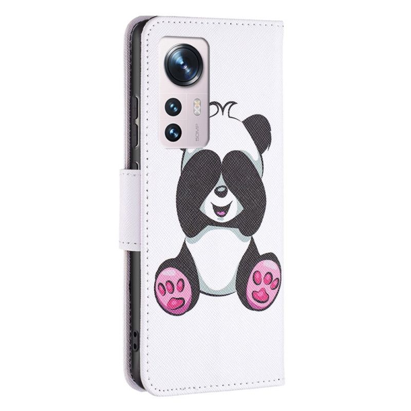 Kožené Puzdro Xiaomi 12 / 12X Panda Zábava