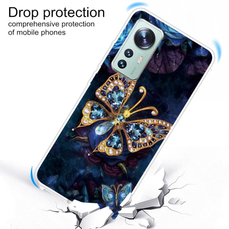 Kryt Xiaomi 12 / 12X Silikón Enchanted Butterfly