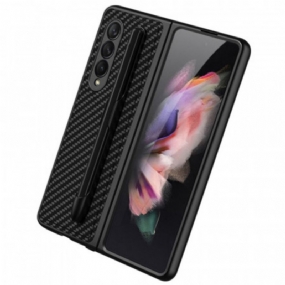 Kryt Samsung Galaxy Z Fold 3 5G Držiak Pera Z Uhlíkových Vlákien Gkk