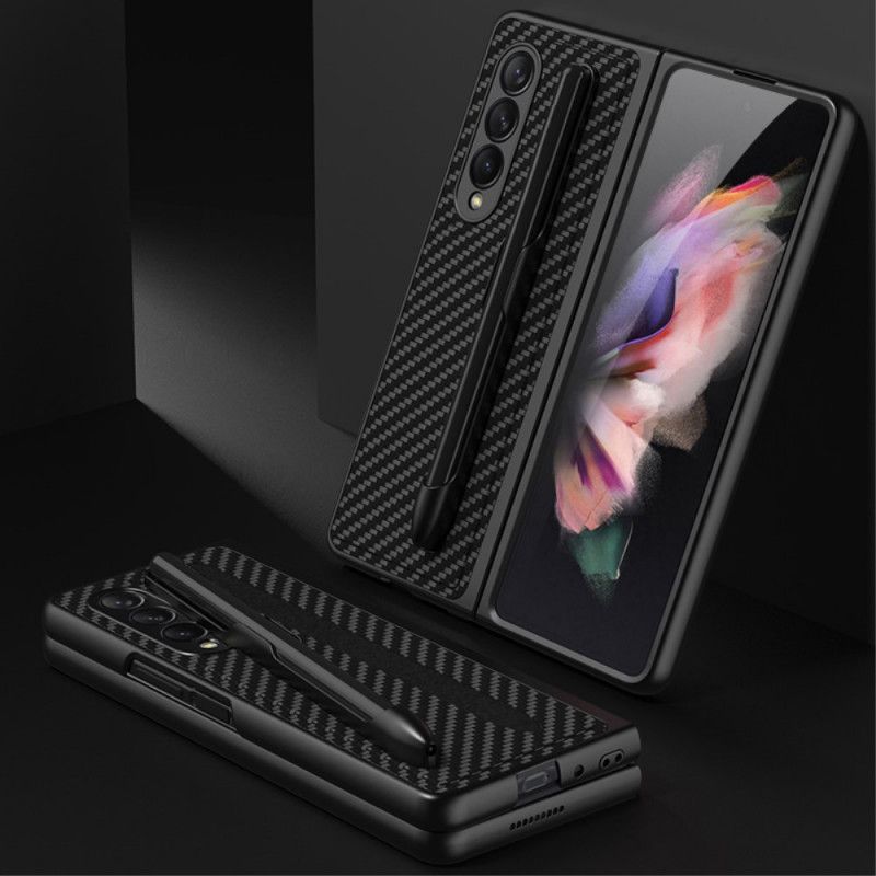 Kryt Samsung Galaxy Z Fold 3 5G Držiak Pera Z Uhlíkových Vlákien Gkk