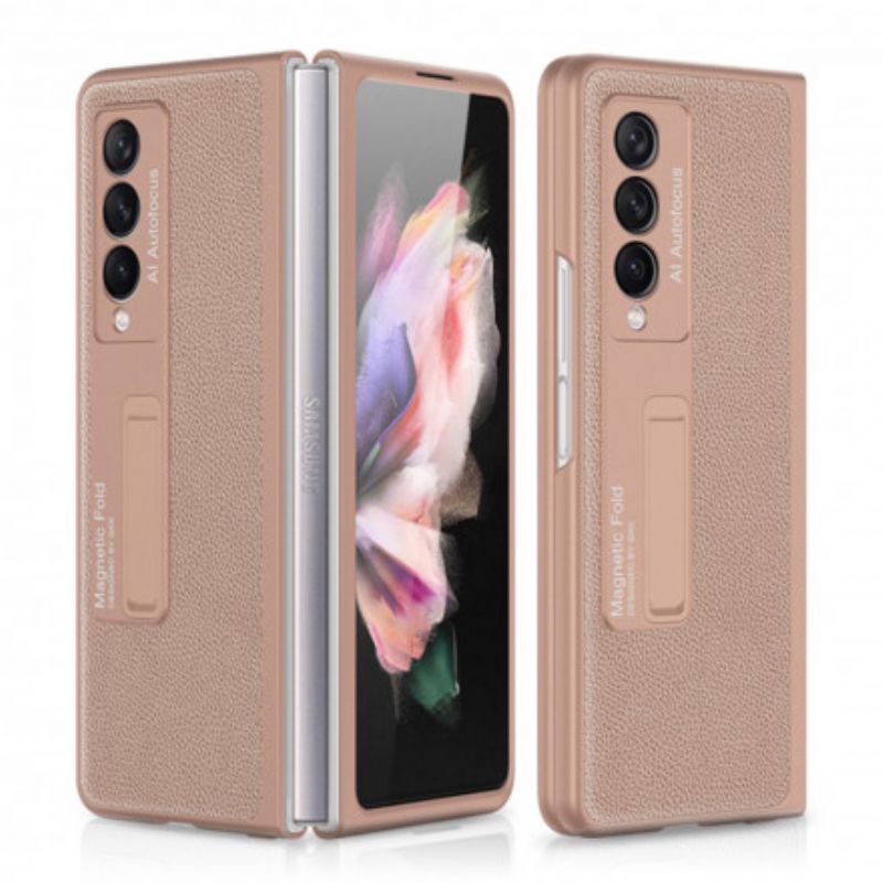 Kryt Samsung Galaxy Z Fold 3 5G Gkk Support Litchi Leather