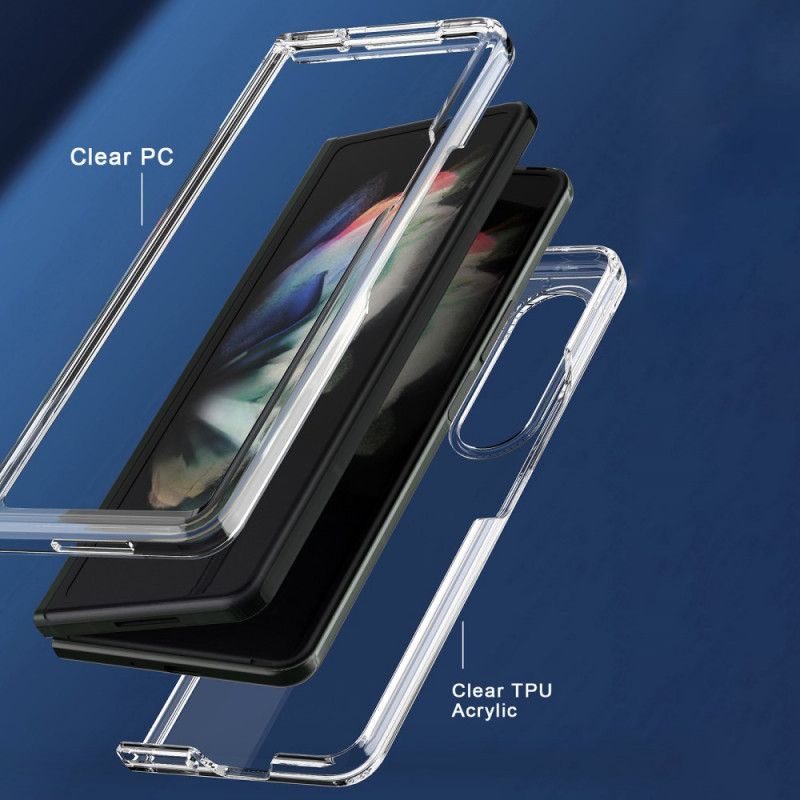 Kryt Samsung Galaxy Z Fold 3 5G Priehľadné Farebné Okraje