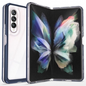 Kryt Samsung Galaxy Z Fold 3 5G Priehľadné Hybridné Farebné Okraje